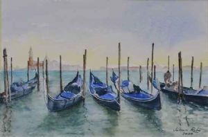 "Gondolas in Venice"