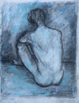 "Nude - Study II in blue for Isolation"