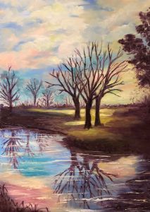 "Stanford Winter Reflections"