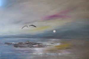 "Seagull and Moon"