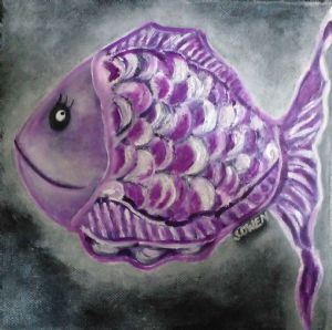 "Violet Fish No 1 "