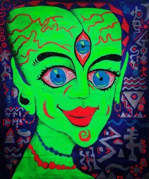 "Alien UV art"