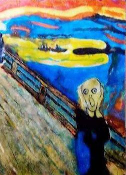 "The Scream (Edvard Munch 1893) Replica in Wax"