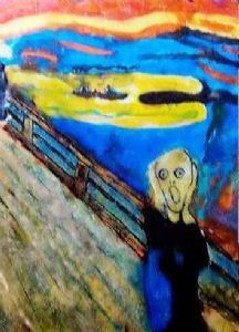 "The Scream (Edvard Munch 1893) Replica in Wax"