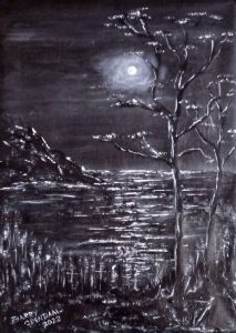 "Moonlit Seascape"