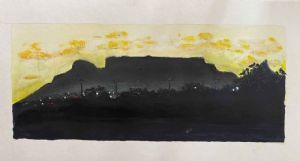 "Table Mountain at Night"