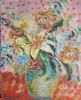 "Florals in a Green Vase"