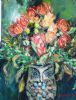 "Fynbos in an Owl Vase"