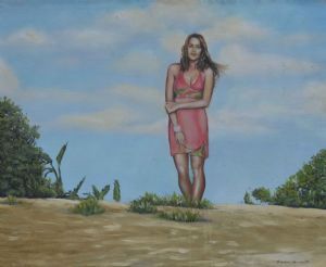 "Girl on a Dune"