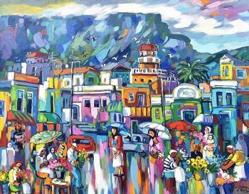 "Cape Flowers in the Rain"