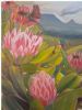 "Original Oil Proteas and birds of the Cape "