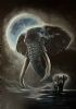 "African Elephant Painting – Matriarch's Path"