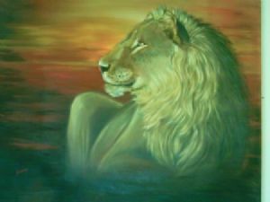 "Sunset lion"