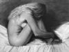 "Nude on bed"