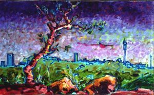 "Purple Sunset, Johannesburg"