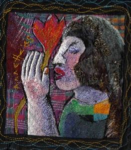 "Z - a Woman with a Flower"