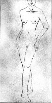 "P59- Nude barefoot"