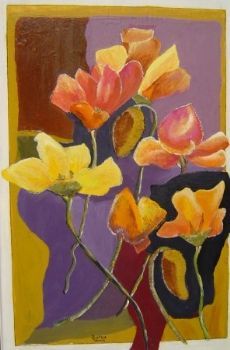 "Flower Collage Tulips"