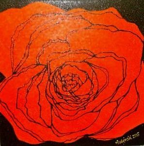 "Cadmium Orange Rose"