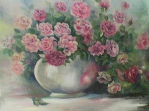 "Roses in Bowl"