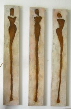 "Mini Masai Triptych "
