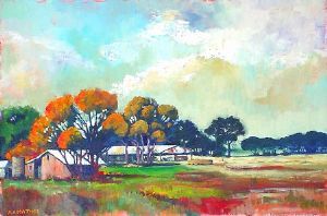 "Landscape near Ladybrand, Free State, South Africa"