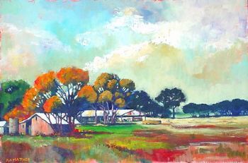 "Landscape near Ladybrand, Free State, South Africa"