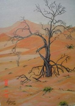 "Dry Tree in Namib Desert"