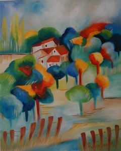 "Misty Morning Landscape"
