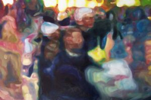 "Night Market, Munich Winter"