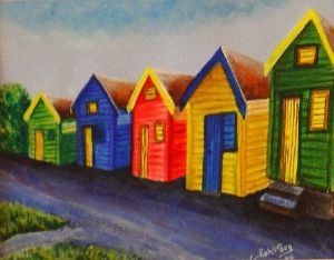 "Beach Huts, Fish Hoek"