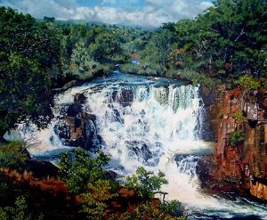 "Nyangombe Falls, Zimbabwe"