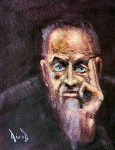 "Deep in thought"