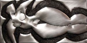 "Sleeping Nude in Metal 1/1"