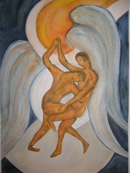 "Jacob wrestling with the Angel"