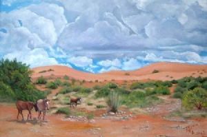 "Rain Clouds over the Kalahari"