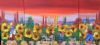 "Donkeys and Flowers Triptych"