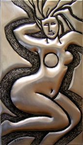 "Nude Figure #1 in Metal 1/1"