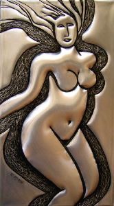 "Nude Figure #2 in Metal 1/1"