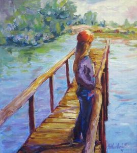 "Girl on Pier"