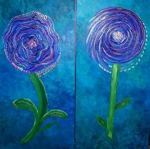 "Blue flowers"