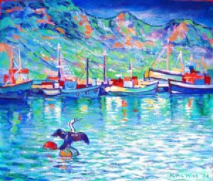 "Cormorant in Houtbay Harbour"