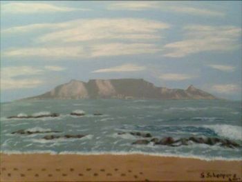 "Table Mountain from Blouberg Strand"