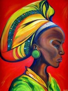 "zulu woman with red"