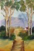 "Farmhouse surrounded by blue gums"