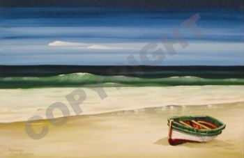 "Struisbaai Boat on beach"