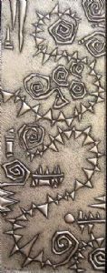 "Metal Geometric Spirals 2 Sculpture 1/1"