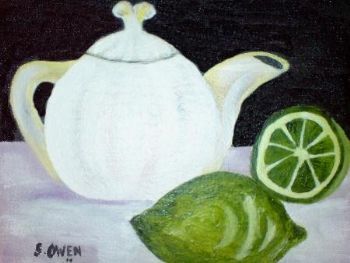 "Teapot And Lemon - Set of 2"