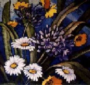 "Agapanthus & Daisies"
