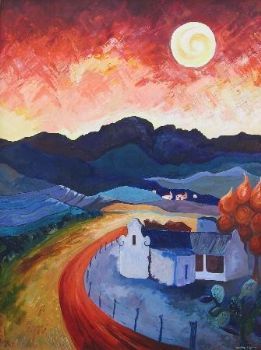 "Moonrise at Sunset"